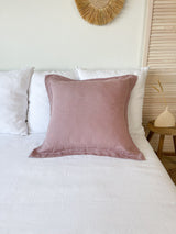Dusty Pink Linen Pillow Sham
