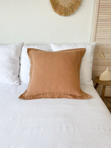 Tan Linen Pillow Sham