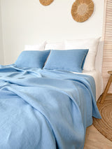 Light Blue Linen Summer Cover