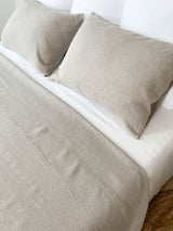 Beige Linen Flat Sheet