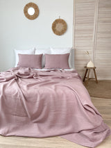 Dusty Pink Linen Summer Cover