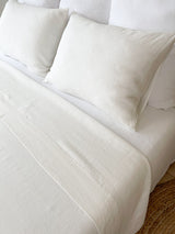 Washed Off White Linen Bedding Set