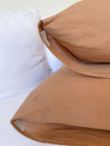 Tan Linen Pillowcase