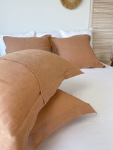 Tan Linen Pillow Sham