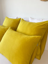 Yellow Linen Pillowcase