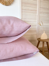 Dusty Pink Linen Pillowcase