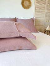Dusty Pink Linen Pillow Sham