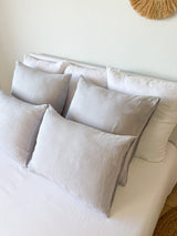 Light Grey Linen Pillowcase
