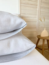 Light Grey Linen Pillowcase