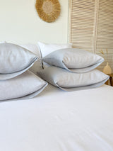 Light Grey Linen Pillowcase