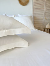 Off White Linen Pillow Sham