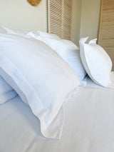 White Linen Pillow Sham