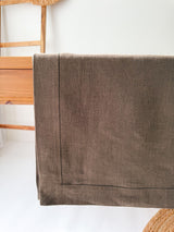Brown Linen Tablecloth