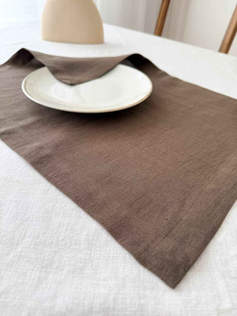 Brown Linen Placemat