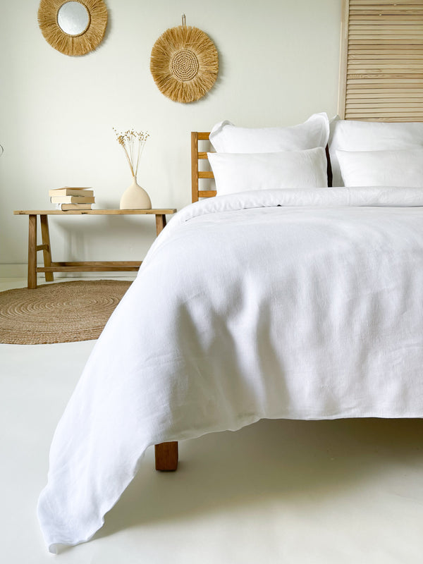 White Linen Duvet Cover