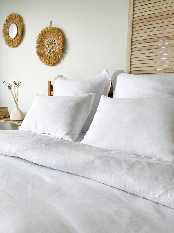 White Linen Duvet Cover