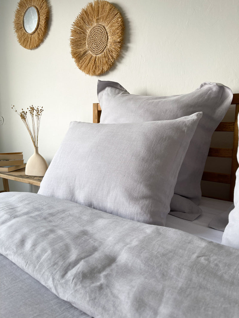 Light Gray Linen Sham