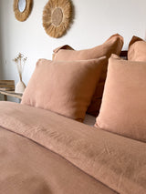 Tan Linen Duvet Cover