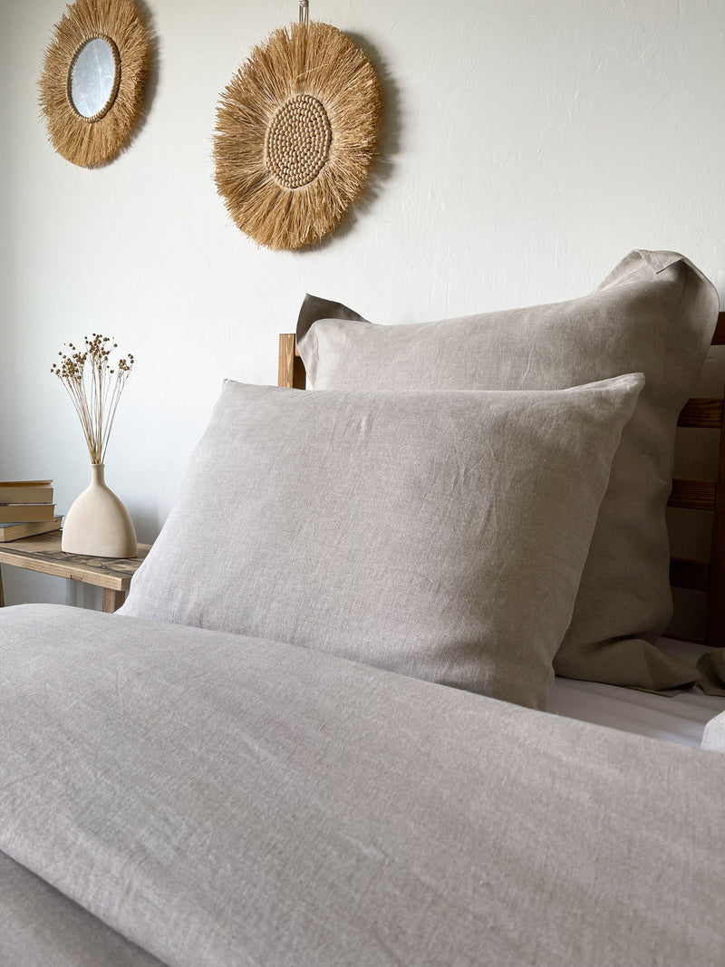 Beige Linen Sham