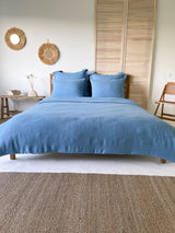 Light Blue Linen Duvet Cover