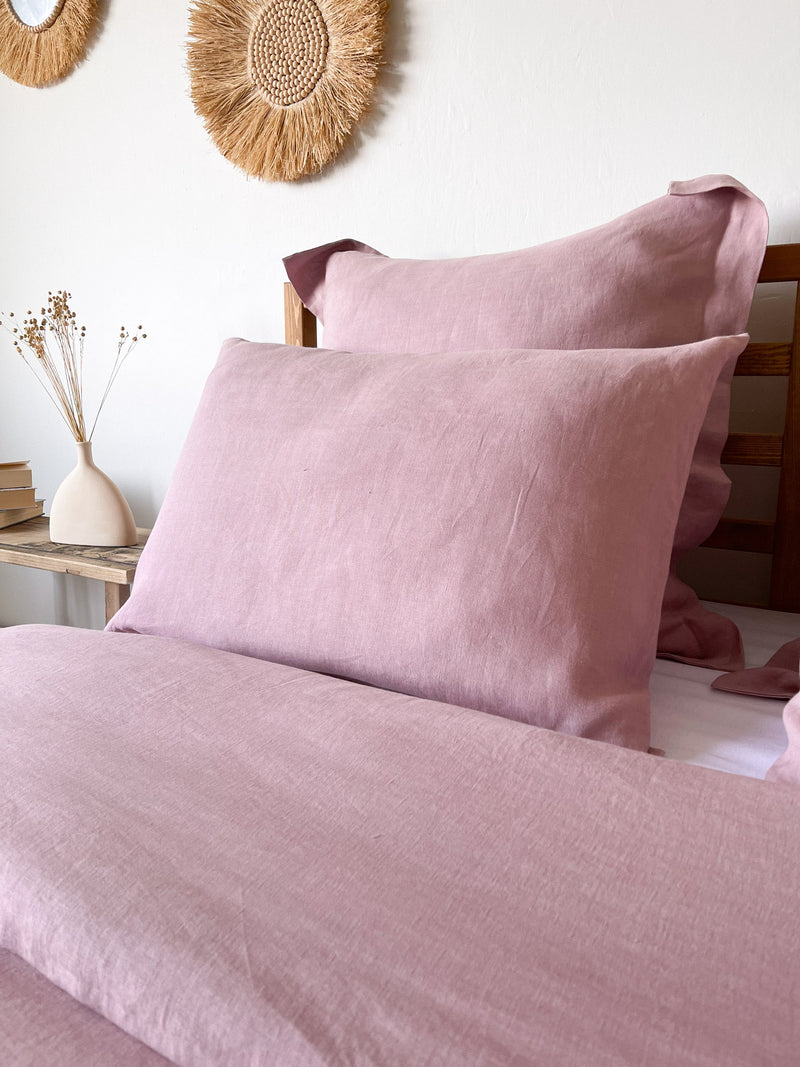 Dusty Pink Linen Sham