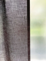 Medium Weight Washed Linen Curtains - Dark Grey (Set of 2)