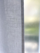 Medium Weight Washed Linen Curtains - White (Set of 2)