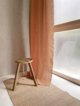 Medium Weight Washed Linen Curtains - Tan (Set of 2)