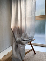 Light Gray Sheer Linen Curtain