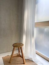 Off White Sheer Linen Curtain