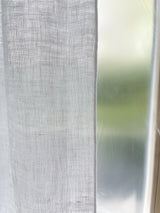 White Sheer Linen Curtain