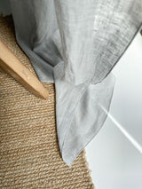 Light Gray Sheer Linen Curtain