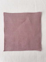 Light Pink Linen Coasters with Stitch Edges - set of 4