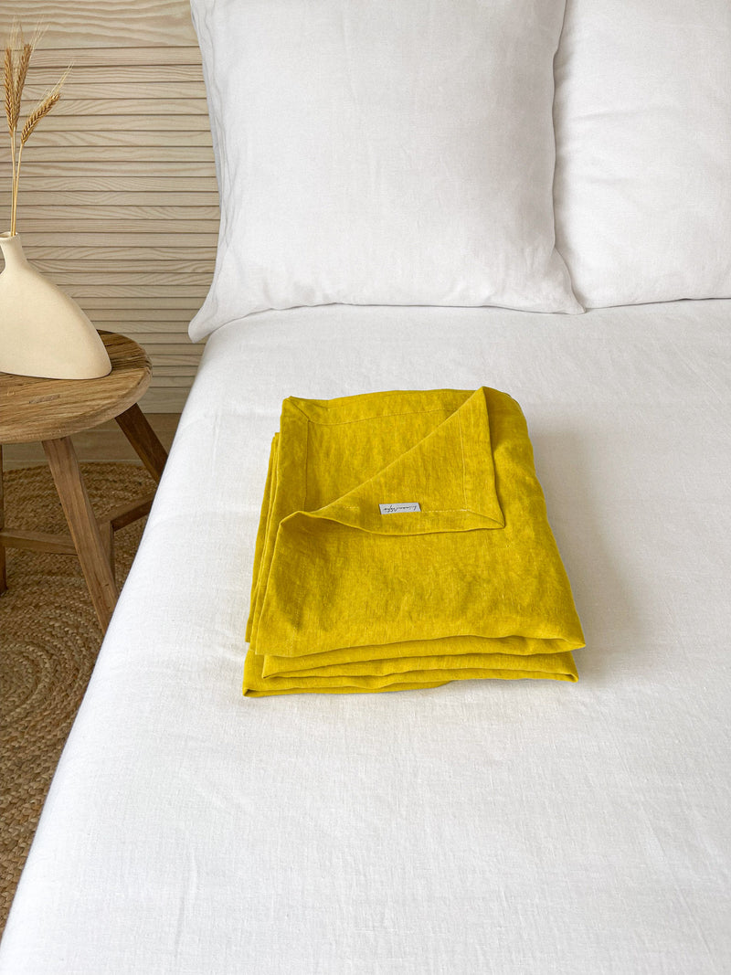 Yellow Linen Summer Cover