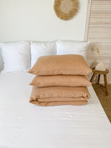 Tan Linen Duvet Cover set