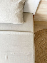 Beige Linen Flat Sheet