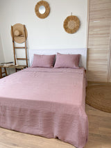 Light Pink Linen Flat Sheet