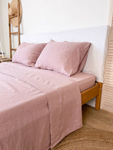 Light Pink Linen Sheet set