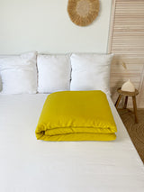 Yellow Linen Quilt Cover
