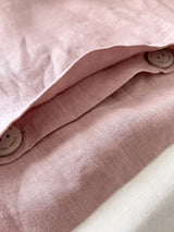 Light Pink Washed Linen Bedding Set eu