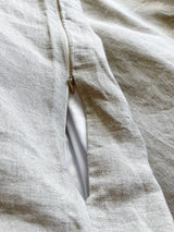 Beige Linen Duvet Cover