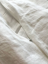 Off White Washed Linen Bedding Set eu
