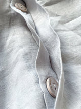 Light Gray Linen Duvet Cover