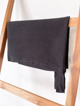 Black Hanging Linen Laundry Bag