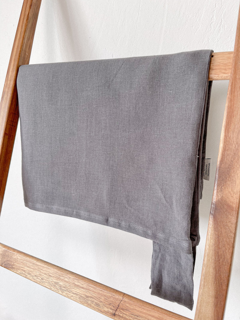Dark Grey Hanging Linen Laundry Bag