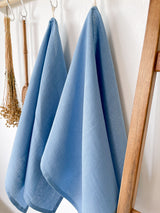 Light Blue Linen Tea Towel