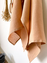 Tan Linen Tea Towel