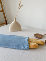 Light Blue Linen Bread Bag