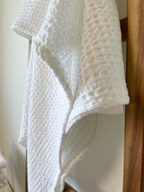 White Waffle Bath Towel