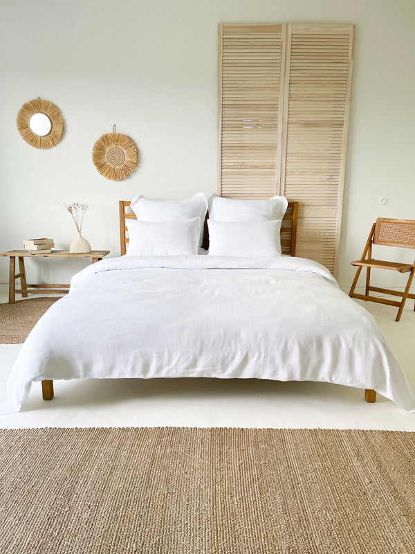 White Linen Duvet Cover set